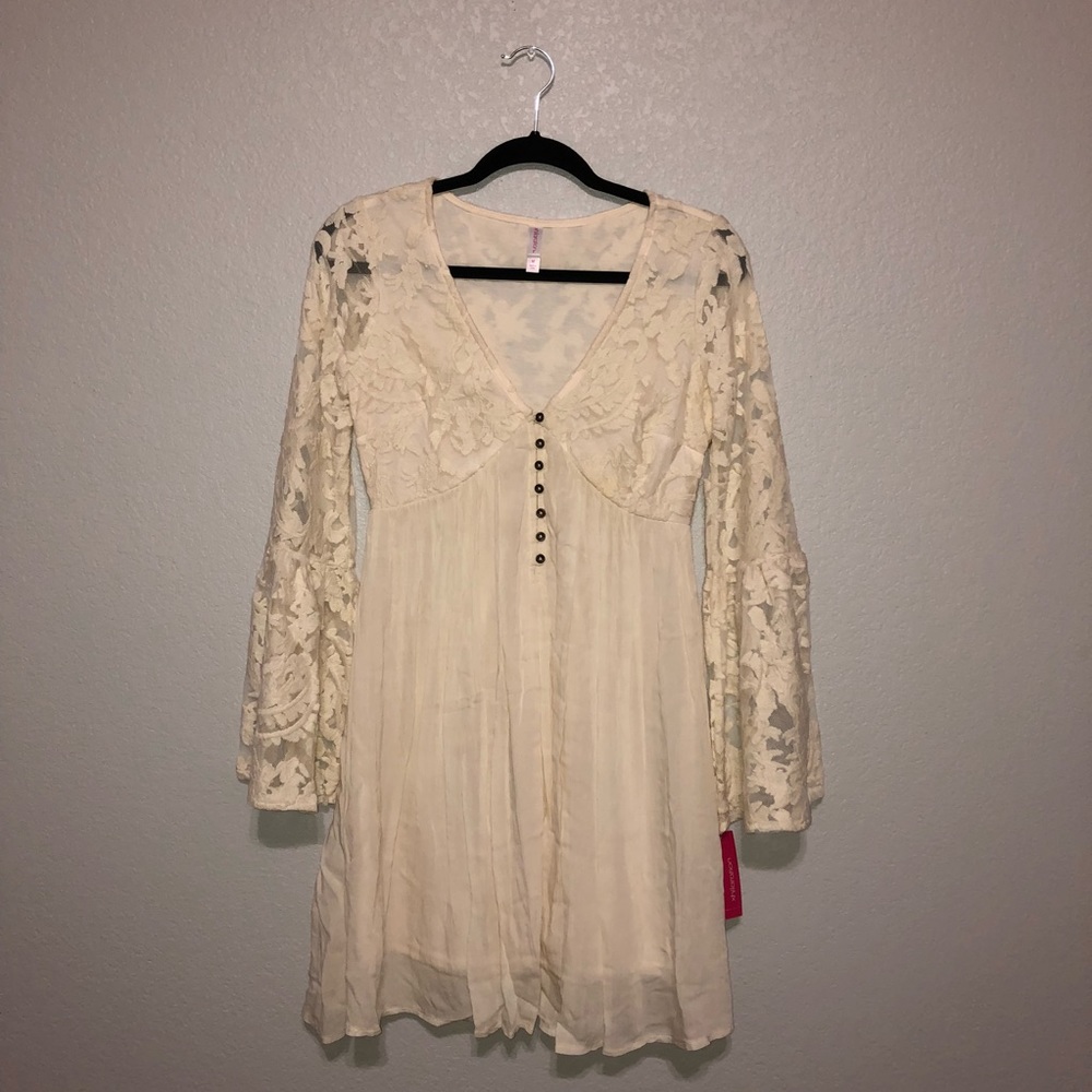 Cream Lace Dress